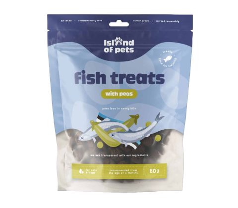 Island of Pets, Fish treats with peas