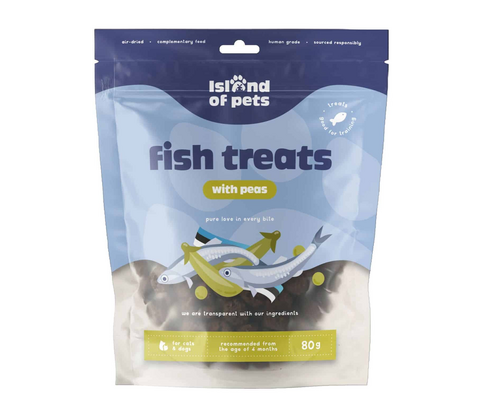 Island of Pets, Fish treats with peas