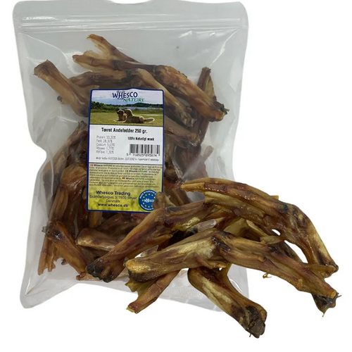 Whesco Tørret Andefødder 250 gr.