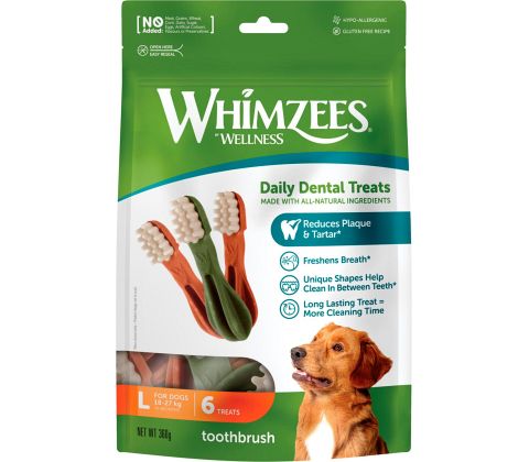 Whimzees Toothbrush Star L til store hunde