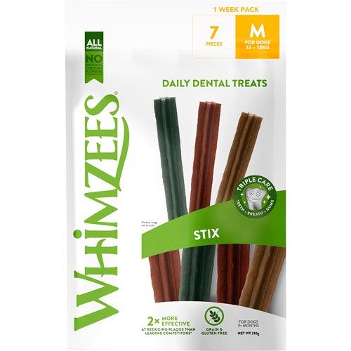 WHIMZEES STIX M TIL MELLEMSTORE HUNDE 1 week