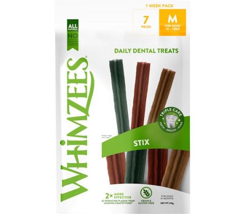 WHIMZEES STIX M TIL MELLEMSTORE HUNDE 1 week