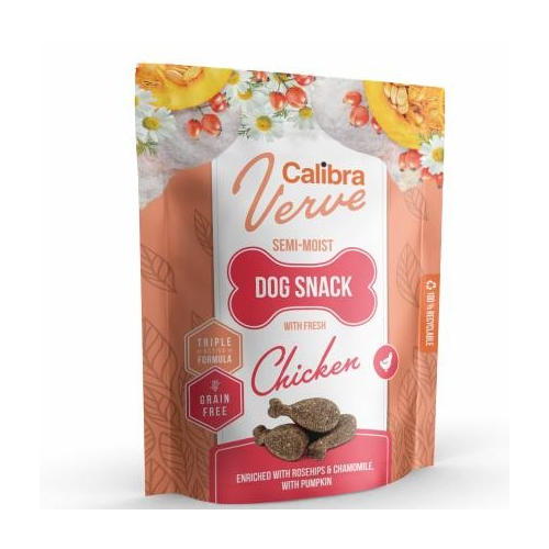 Calibra Dog Verve Semi-Moist Snack Kylling, 150 g.