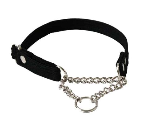 Fenriz halsbånd m kæde, sort, 60-80x2,5cm