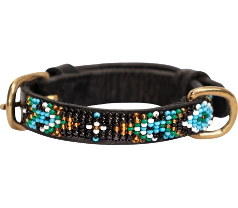 Kampuni håndlavet hundehalsbånd Micro Terese Micro Long: 38x1,4 cm (Halsomkreds: 25-30 cm)