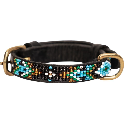 Kampuni håndlavet hundehalsbånd Micro Terese Micro Long: 38x1,4 cm (Halsomkreds: 25-30 cm)