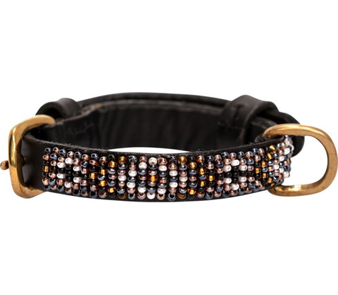 Kampuni håndlavet hundehalsbånd Micro Ombima Micro Long: 38x1,4 cm (Halsomkreds: 25-30 cm)