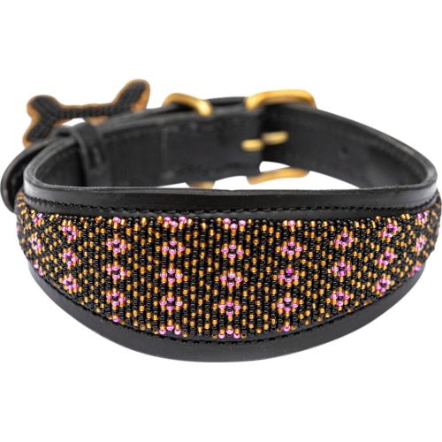 Hundehalsbånd Lucher Faraja pink M: 53x1,9-5,5 cm (Halsomkreds: 38-46 cm)