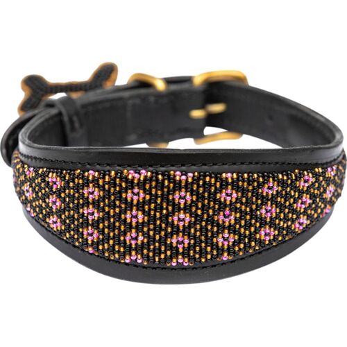 Hundehalsbånd Lucher Faraja pink M: 53x1,9-5,5 cm (Halsomkreds: 38-46 cm)