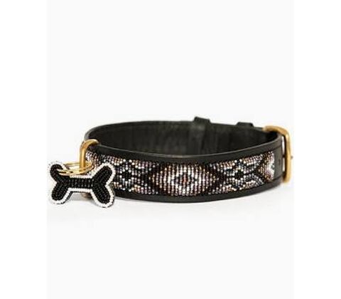 Kampuni håndlavet hundehalsbånd Micro Ombima Micro Long: 38x1,4 cm (Halsomkreds: 25-30 cm)