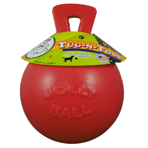 Jolly Pets Tug-N-Toss rød Medium