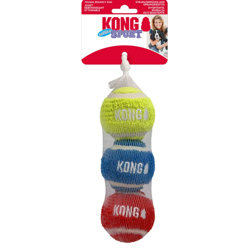 Kong Sport Softies Ball M 3-pack Mix Ø6,5cm