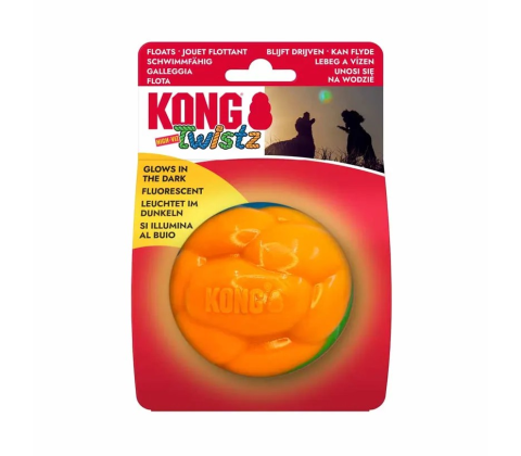 Kong Twistz High-viz Ball L Ø8,5cm
