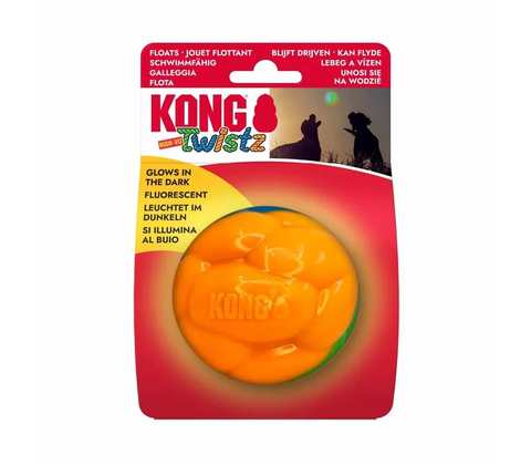 Kong Twistz High-viz Ball L Ø8,5cm