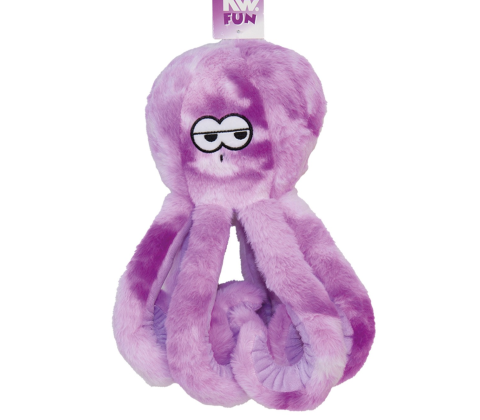 KW Blæksprutte Lilla i plys