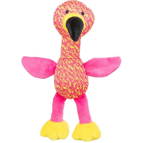 Trixie Flamingo plys legetøj med knitreeffekt