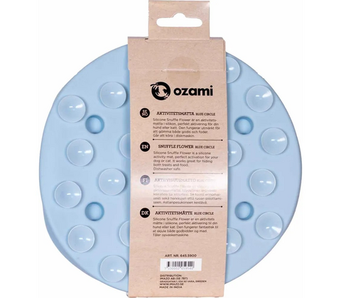 Silicone Snuffle Flower Blue Circle 