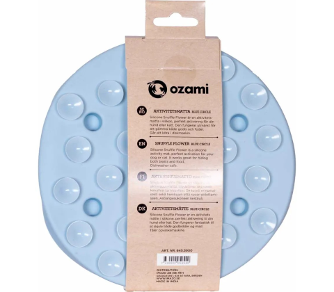 Silicone Snuffle Flower Blue Circle 