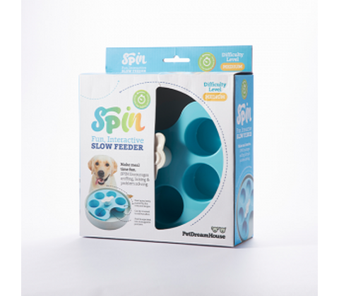 SPIN Interactive Feeder Palette, Blue, Medium