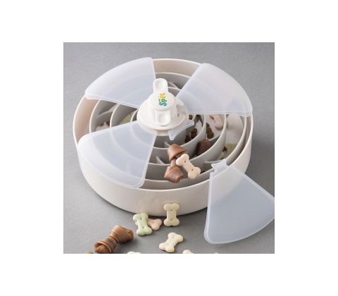 SPIN Interactive Feeder Spiral, Grey with Twister, Tricky