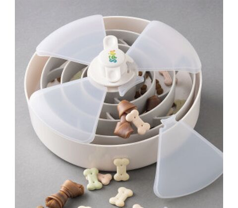 SPIN Interactive Feeder Spiral, Grey with Twister, Tricky