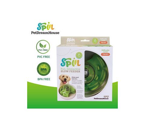 SPIN Interactive Feeder UFO Maze, Green, Tricky