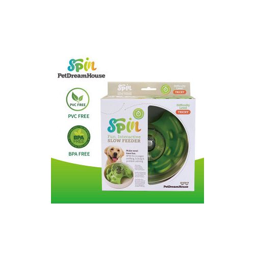 SPIN Interactive Feeder UFO Maze, Green, Tricky