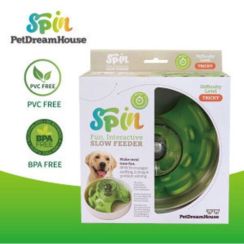 SPIN Interactive Feeder UFO Maze, Green, Tricky