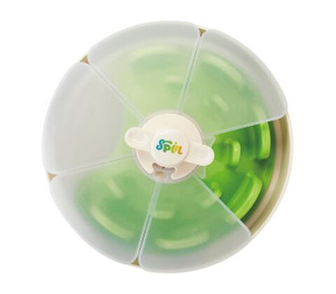 SPIN Interactive Feeder UFO Maze with Twister, Green Tricky