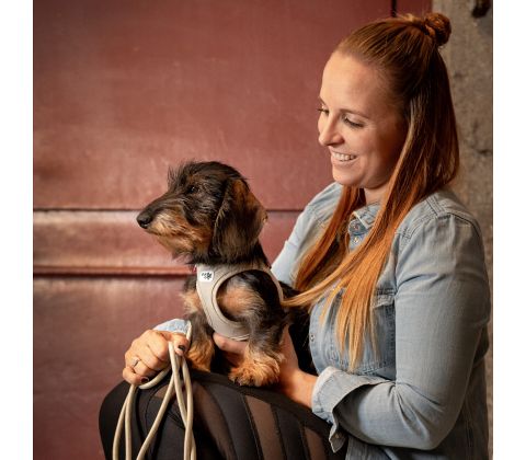 Curli Vest Sele Air - Mesh Rød