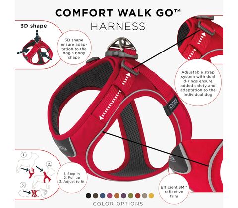 DOG Copenhagen Comfort Walk Go™ Sele - Classic Red