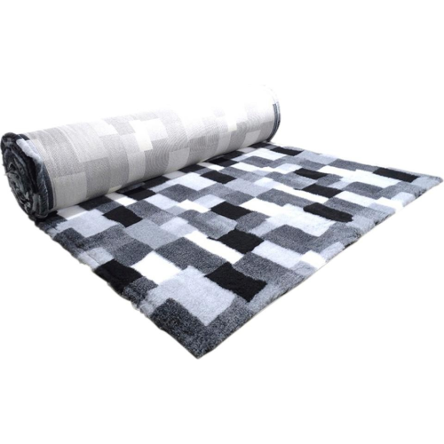 Companion ProFleece Patchwork sort/grå/hvid 
