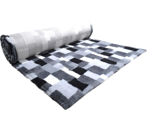 Companion ProFleece Patchwork sort/grå/hvid 