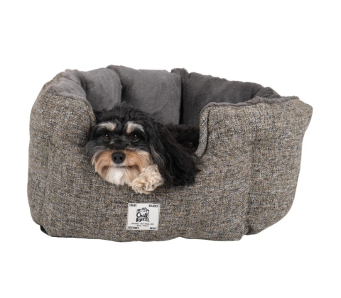 Chill Kuzzi FIR rund seng, grå, S