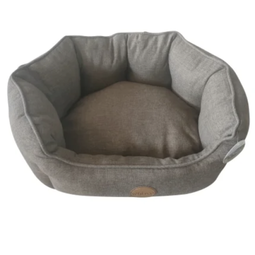 Whesco Luksus hundeseng grå 60x50x11cm