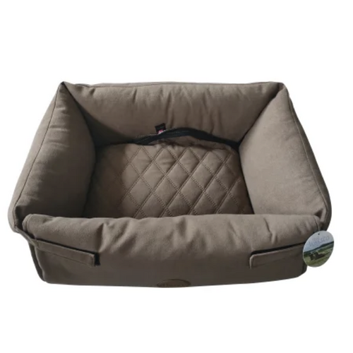Whesco Luksus multi hundeseng brun 70x60x17 cm