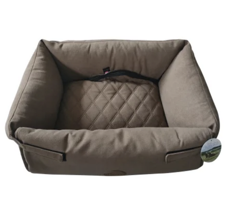 Whesco Luksus multi hundeseng brun 70x60x17 cm
