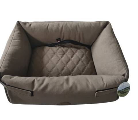 Whesco Luksus multi hundeseng brun 60x50x17 cm