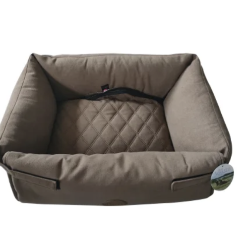 Whesco Luksus multi hundeseng brun 60x50x17 cm