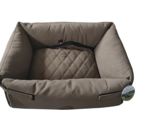 Whesco Luksus multi hundeseng brun 60x50x17 cm