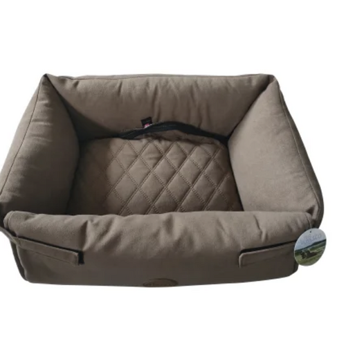 Whesco Luksus multi hundeseng brun 60x50x17 cm