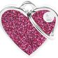 Tegn shine, hjerte, pink, medim