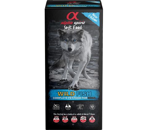 AlphaSpirit Fisk komplet hundefoder (45x200g) 9 kg