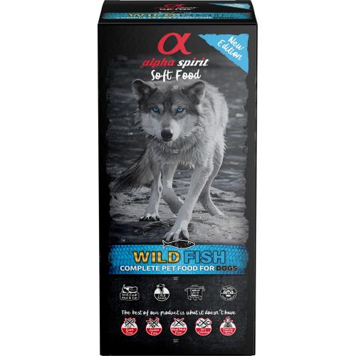 AlphaSpirit Fisk komplet hundefoder (45x200g) 9 kg