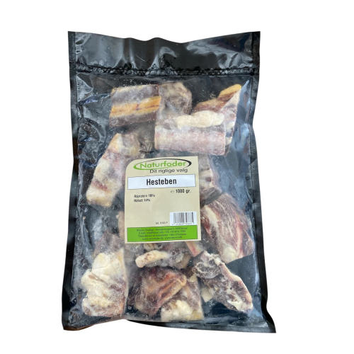 Naturfoder 100% Hesteben 1000 gr.
