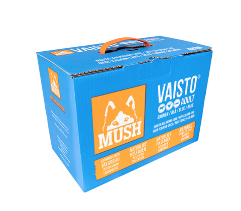 Mush Vaisto med Okse Kalkun Laks - Blå