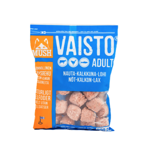 Mush Vaisto med Okse Kalkun Laks - Blå