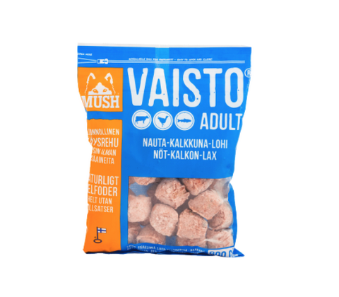 Mush Vaisto med Okse Kalkun Laks - Blå