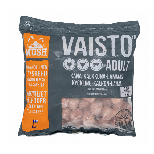 MUSH Vaisto med Kalkun, Kylling og  Lam - Grå 