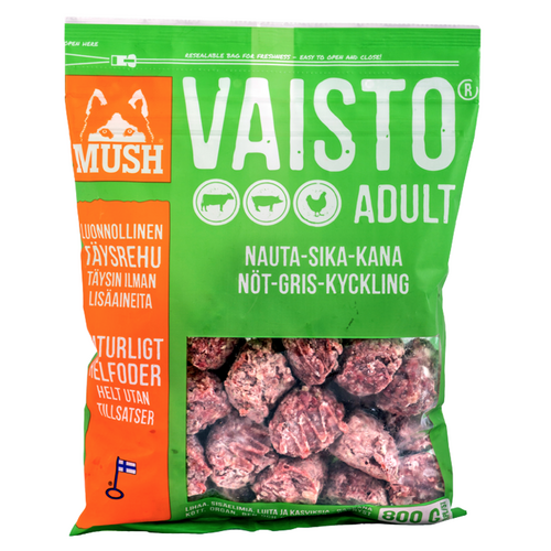 MUSH Vaisto med Okse Gris Kylling  - Grøn
